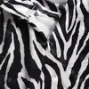 Skirts Vintage Zebra Print Soft Velvet Skirt Women Sexy Side Split High Waist Short Mini Female Back Zipper Bottoms 2021