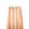 Perruques de Cheveux Humains Invisible Tape Remy Hair Extensions Piano Color 27/613 100% Remy Menselijk Haar 14-24 Inch