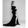 Casual Dresses Maternity Clothes Maxi Gown Pregnancy Dress Pography Props Pregnant Women Long Sleeve Off Shoulder