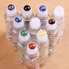 10 ml Jade Roller Ball Flasche Kristall Stein Gewinde Ätherisches Öl Flasche Tragbare Leere Kosmetik Flaschen