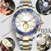 16 Colour high quality watch 44mm Ceramic Rim Mechanical automatic 2813 Stainless Steel Wristwatches montre de luxe Waterproof Men177Y