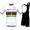 World 2021 Roupas de Ciclismo Roupas de Ciclismo Julian Alafilippe Jersey Set Road Bike Terno Big Big Shorts Maillot Cyclisme1