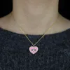 Turkish Evil eye Heart Pendant Necklace Trendy 2021 Fashion Jewelry Girlfriend Gift Chain