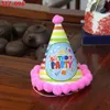 Vermelho série chapéu crianças aniversário bebê um ano velho festa adulta bola peluda