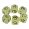 Luminous Game Dice Finger-guessing Special Dices Glow Scissors Stone Boson Noctilucent Cube Family Party Games Toy Good Price High Quality #S4