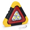 Portabel triangelvarning LED-strålkastare 5-lägen COB LED-bilreparation av arbetslampa Multifunktionshandtag Camping Light Searchlight PQY-CDD08
