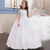 2021 Flower Girl Dress Teen Girl Christmas Dress For Girls Prom Attend Formal Party Dresses Girls Clothes White Girl Costume Q0716