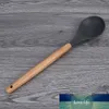 Kök Non-Stick Matlagning Spoon Spatel Ladle Egg Beaters Utensils Silikon och Trä Matlagningsverktyg Hög kvalitet