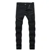 Hoge kwaliteit skinny jeans heren lente merk enkellengte slanke rits zwarte broek strakke casual all-match mode