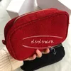 18x12x5cm2021 Nieuwe mode zwart of rode rits tas elegante c gift schoonheid cosmetic case make-up organizer tas geschenkdoos mooie opslag DIY tas