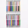 Can customize your logo Crystle Stylus Metal Ballpoint Pen Student Writing Gift Advertising Signature Business Pen Stationery Office Supplies 20 colors