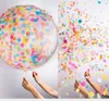 Party levererar 36-tums rund transparent papper ballong bröllopslayout Stora konfetti ballonger grossist sn5505