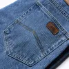 Automne Hiver Jeans Hommes 100% Coton Haute qualité Lâche Droite Denim Pantalon D'affaires Classique Salopette Pantalon grande taille 40 42 211108