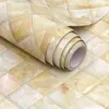 壁紙大理石の壁紙防水PVC Papel de Parede 3D家の装飾とキッチンテーブル