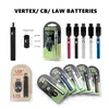 Vertex Verwarm de batterij 350mAh 650mAh 900mAh 1100mAh C * D VV Law Preheating 510 thread Accu's met USB Charger Kit verstuivers Oil Cartridges