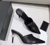 Pearl Extreme High Heels Women Slippers Beige Black Sandals Catwalk Heel Pumps Woman Dress Prom Shoes
