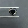Särskild svart färg Hjärtform 9 * 9mm Lab Grown Moissanite Diamond Gemstones på SLAE för smycken gör H1015