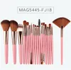 18 pcs cosméticos maquiagem escova olho maquiagem pincéis set pinceaux de maquillage kit em 7 cores