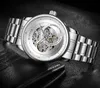 Top verkaufen WINNER Mode Herrenuhren Herren Automatikuhr Mechanische Uhr für Mann Metallband WN39-3