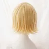 RIN / LENショートブロンド耐熱ヘアコスプレコスチュームWIG +トラック+ WIGキャップY0903