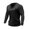 Men's T-Shirts Cotton Gym Shirt Sport T Men Long Sleeve Running Workout Training Tees Fitness Tops T-shirt