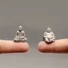 1 Piece Mini Simulation Maitreya Buddha Statue Figurine Fairy Garden Terrarium Bonsai Crafts Home Decor Tathagata Miniature