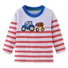 Baby boys clothes coon animals kids shirs long sleeve sars children ees ops auumn spring oddler fashion shirs 210529