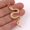 Snake halsband för kvinnor djur orm dangle hängsmycke minimalistisk stil trendig kvinnlig jul smycken bijoux gåva