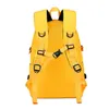 Fengdong fashion yellow backpack children school bags for girls waterproof oxford large school backpack for teenagers schoolbag 210809