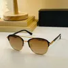 Sunglasses For women Oval half frame fashion Popular UV400 wood leg Men Designer Sun glasses Oversized Vintage Retro Come With Case wooden Decode legs eyewear PR91