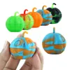 silicone dab container pumpkin shape nonstick jar Home Mini Storage Bottles smoking pipe containers halloween carnival