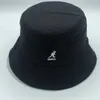Kanguru Düz Üst Balıkçı Şapka Siperlik Havza Şapka Moda Vahşi Pamuklu Kumaş Kova Şapka Süper Yangın Erkekler ve Kadınlar Düz Üst Kumaş Şapka Q0805