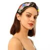 Retro barroco tiara headbands mulheres flor banda de abelha cristal rhinestone banda palácio coroa boêmia headwear jóias