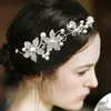 新しい額のジュエリーラインストーン真珠の結婚式のヘアスタイルヘアアクセサリー花の頭飾りのためのヘッドの部分
