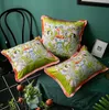 Luxury designer pillow case classic Animal flower pattern printing tassel cushion cover 45 45cm or 35 55cm for home decoration and297A