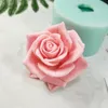 3D beautiful flower rose Silicone Mold Bouquet of roses Soap Molds Clay Resin Gypsum Chocolate Candle Mold 210225