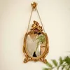 Spiegels Frans retro gouden engel opknoping spiegel muur kamer decoratie woonkamer dining achtergrond muurschildering