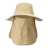 Czapki na zewnątrz rybołówstwo czapka szerokie rdzeń oddychający czapka na plażę kamuflaż słońce ochrona zabezpieczenia boonie dla mężczyzn i kobiet