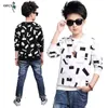 Sale Children's Sweater For Teenager Boys Knitting Coat T-shirt Autumn Fashion Keep Warm Kids Pullover Tee 5-16years 211201