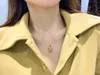 S Sier Pendant Necklace with Three Rings Connect in Two Colors Plated for Women Wedding Jewelry Gift Have Box Stamp PS7376 L