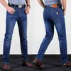 Jantour Marca Jeans da uomo Classico di alta qualità Moda Business Casual Pantaloni dritti Pantaloni Hommes Large Size 35 40 211206