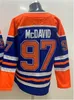 Troisième hockey 97 Connor Mcdavid Jersey 99 Wayne Gretzky 29 Leon Draisaitl 93 Ryan Nugent-hopkins Team Bleu Blanc Orange Reverse Retro Sport