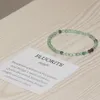 MG0033 Hela regnbågens fluoritarmband 4 mm Mini Gemstone Armband Women's Natural Crystals Energy Balance Jewelry2143