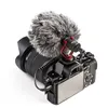 コンデンサーレコーディングマイクユニバーサルカーディオイドのポータブル3.5mmショットガンマイクのためのDSLRカメラiPhoneのAndroidスマートフォンPC