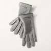 Gants hiver femmes plus cachemire gants en laine chaude conduisant des gants en cachemire à l'écran tactile en extérieur1223030
