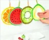 Dish Cloth Wiping Napkin Lovely Fruit Print Hanging Kitchen Hand Towel Quick-Dry Cleaning Rag DH8711