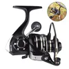 BAITCASTING REELS 1st Fishing Spinning Reel Metal H￥llbar l￤tt vattent￤t sl￤t hjultyp utomhus nylonrockare