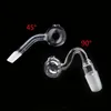 Glass oil burner smoking pipe 10mm 14mm 18mm male female 45/90 degree thick pyrex water pipes for oil rigs glass bongs thick big oil bowls
