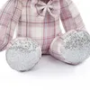 Wypchane zwierzęta kreskówki pluszowe zabawki 2022 Cute New Doll Plaid Rabbit Toy Hurtownie Wedding Doll Girlfriend Prezent urodzinowy