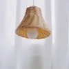 Okładki lampy Odcienie Creative Rattan Lampshade Home Pozostań Prawdziwe Tkactwo Dekoracyjne Handmade Wiszące Lekki wystrój bez